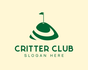 Golf Putt Hill logo design