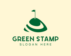 Golf Putt Hill logo design