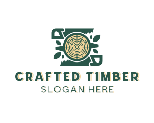 Hand Saw Wood Carpentry logo design