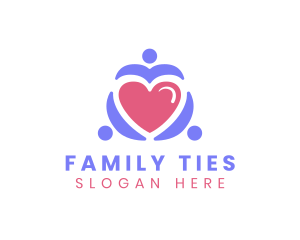 Family Heart Unity logo design