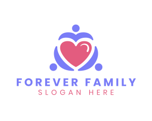 Family Heart Unity logo design