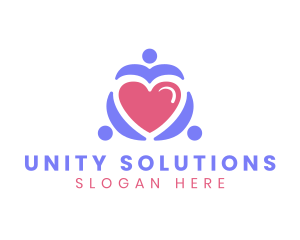 Family Heart Unity logo design