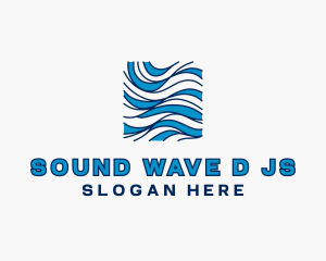 Technology Waves Cyberspace logo design