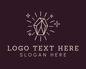 Shiny Elegant Gemstone logo