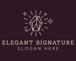 Shiny Elegant Gemstone logo design