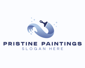 Paint Brush Painting logo design