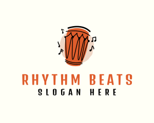 African Drum Music logo design