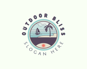 Seaside Beach Resort logo design