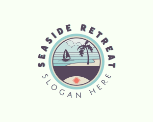 Seaside Beach Resort logo design