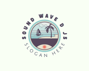 Seaside Beach Resort logo design