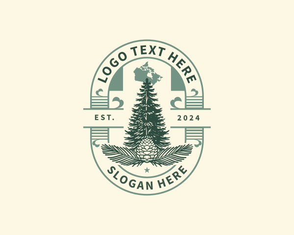 Pine Cone logo example 4