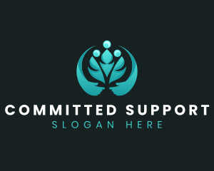 People Support Foundation logo design