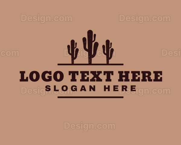 Generic Western Cactus Logo