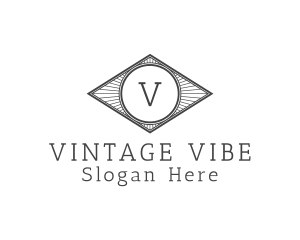 Vintage Retro Diamond Agency logo