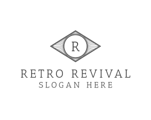 Vintage Retro Letter logo design