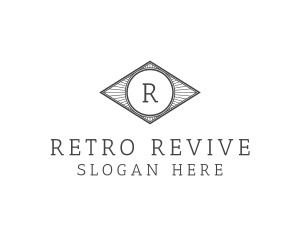 Vintage Retro Diamond Agency logo design