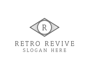 Vintage Retro Letter logo design