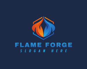 Flame Energy Fuel logo design