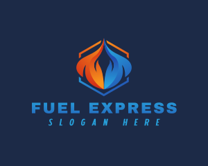 Flame Energy Fuel logo design