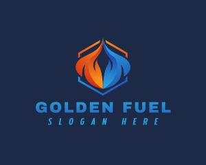 Flame Energy Fuel logo design