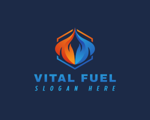 Flame Energy Fuel logo design