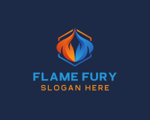 Flame Energy Fuel logo design