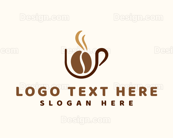 Coffee Bean Cup Logo