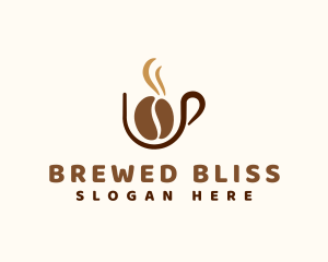 Coffee Bean Cup logo design