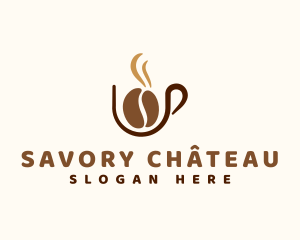 Coffee Bean Cup logo design