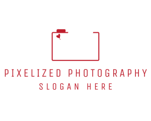 Valentine Photography Camera logo design