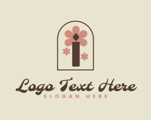 Crafty Floral Candle logo