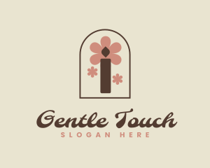 Crafty Floral Candle Logo