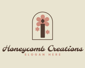 Crafty Floral Candle logo