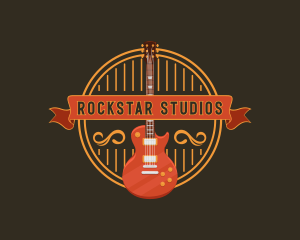 Rockstar Musician Guitar Band logo