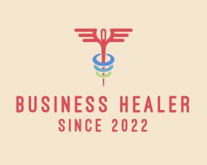 Needle Doctor Caduceus logo