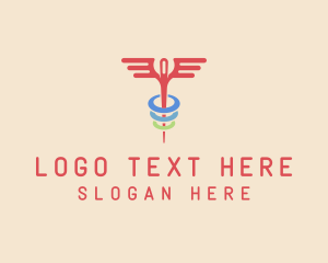 Needle Doctor Caduceus logo