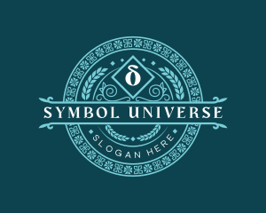 Greek Delta Symbol Ornament logo