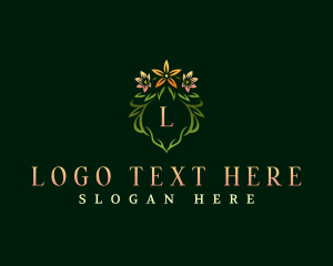 Elegant Flower Wreath  logo