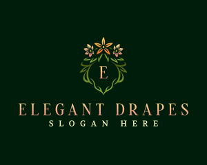 Elegant Flower Wreath  logo design