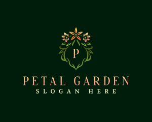 Elegant Flower Wreath  logo design