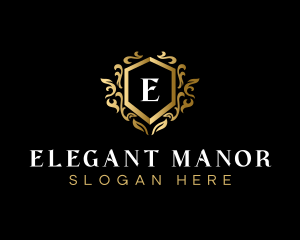 High End Elegant Crest logo design