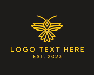 Outline Bee Insect logo