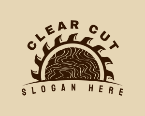 Rustic Wood Cutter logo design