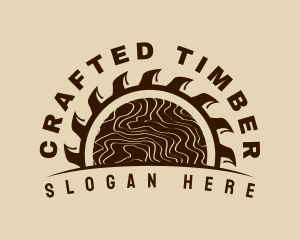 Rustic Wood Cutter logo design