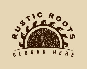 Rustic Wood Cutter logo design