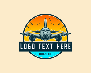 Airplane Aviation Travel logo