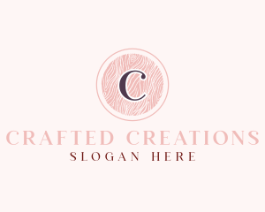 Textile Pattern Cosmetics Salon logo design