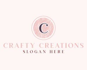 Textile Pattern Cosmetics Salon logo design