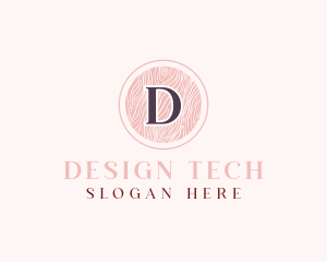 Textile Pattern Cosmetics Salon logo design