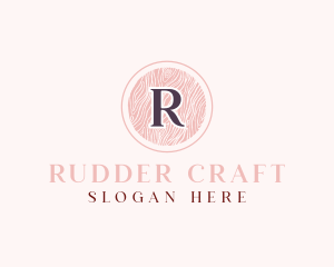 Textile Pattern Cosmetics Salon logo design